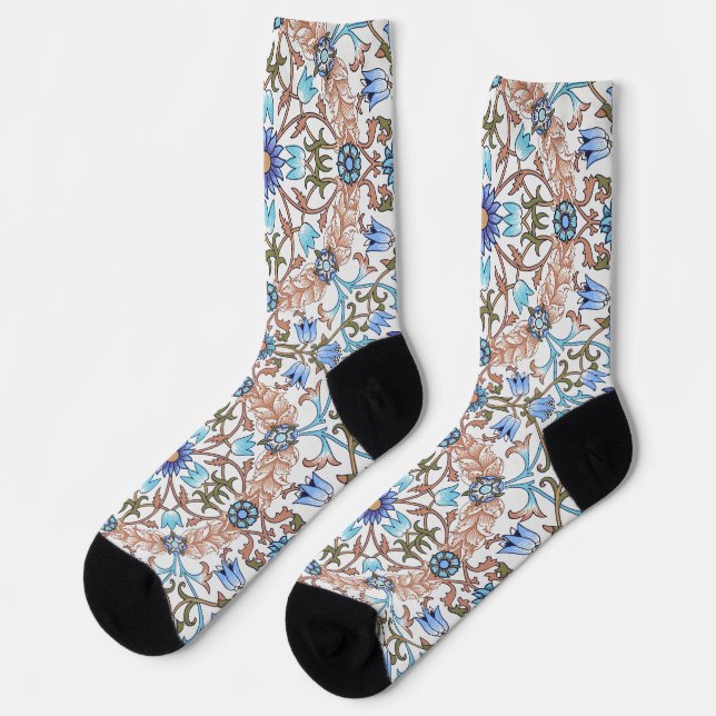 Chaussette Motif floral vintage, William Morris (Gauche)