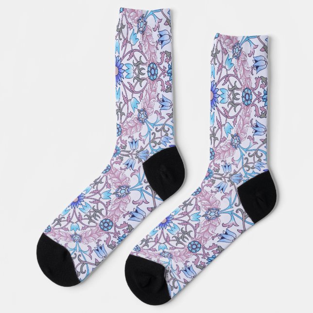 Chaussette Motif floral vintage, William Morris (Gauche)
