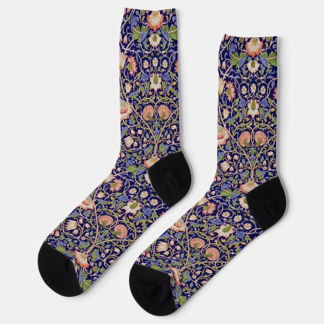Chaussette Motif floral vintage, William Morris (Gauche)