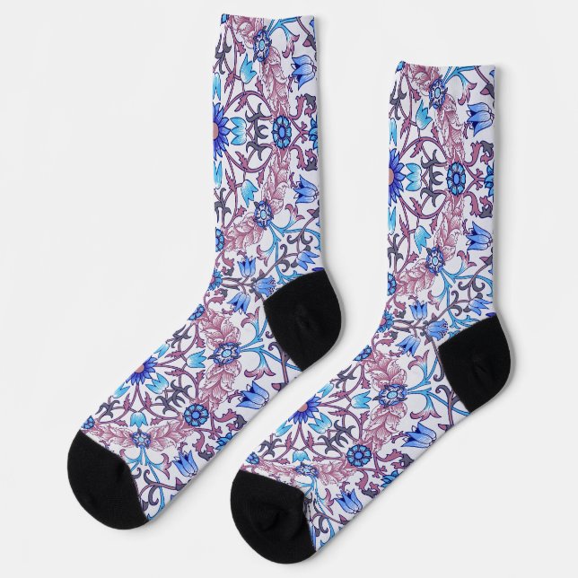 Chaussette Motif floral vintage, William Morris (Gauche)