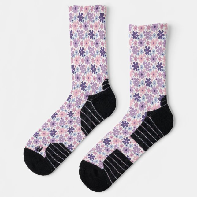 Chaussette Motif floral Y2K (Gauche)