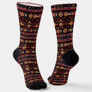 Chaussette Motif folklorique coloré