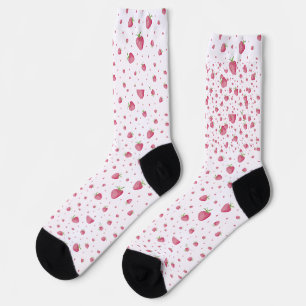 Chaussette Motif fraise