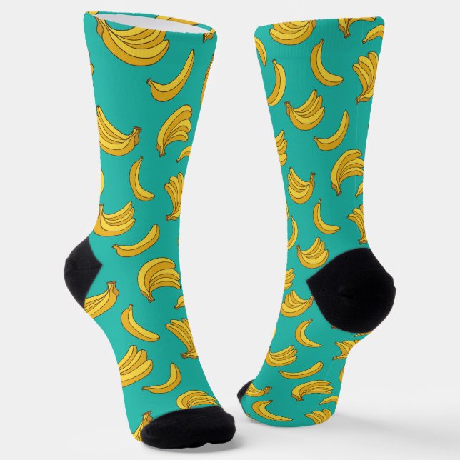Chaussette Motif Fruit Banana (Angulaire)