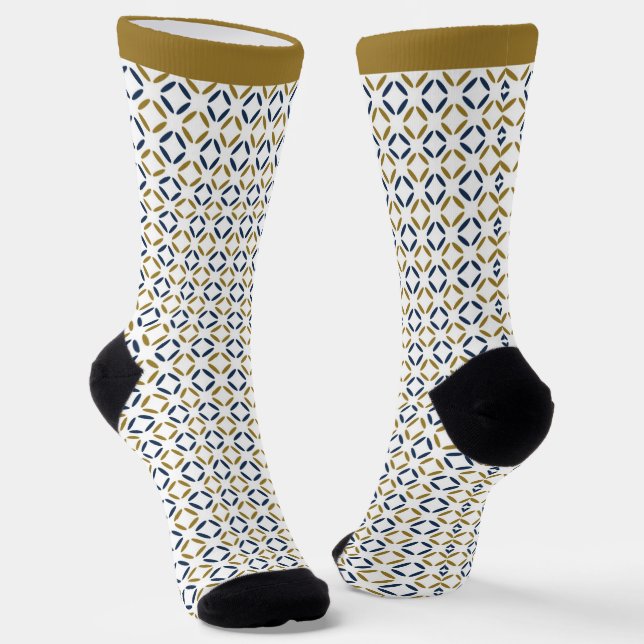 Chaussette Motif géométrique simple et élégant. (Angulaire)