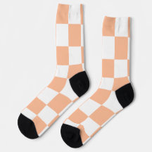 Motif Gingham à Carreaux Flous de Pêche