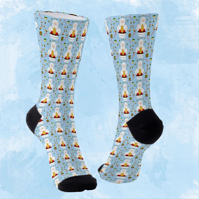Chaussette Motif Joyeux Noël Apiculteur (Créateur téléchargé)