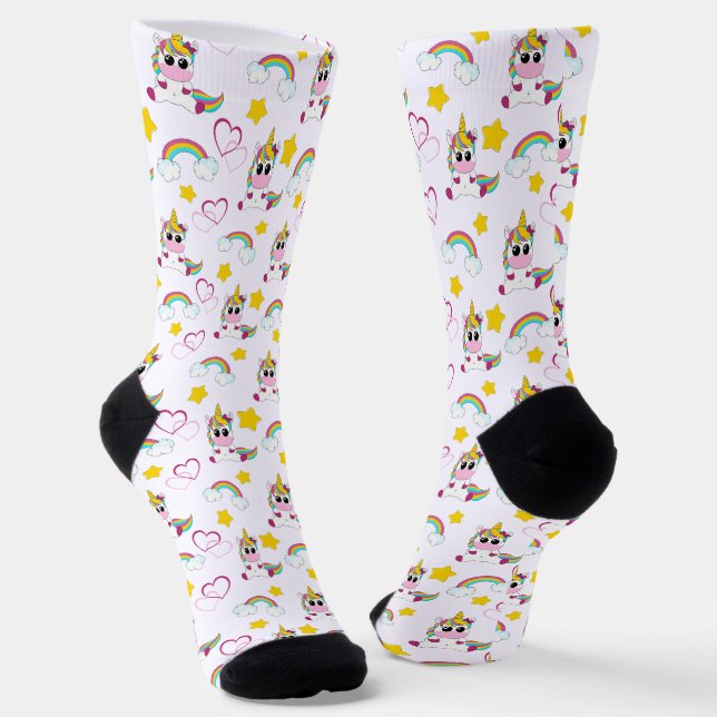 Chaussette Motif licorne (Angulaire)