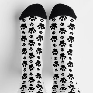 Chaussette Motif mâle, pattes de chien, Empreintes de pattes,