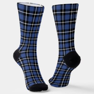 Chaussette Motif moderne bleu et noir