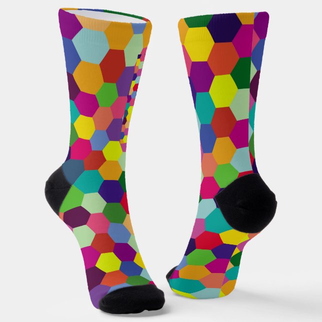Chaussette Motif Moderne Colorful - Housseur de printemps mod (Angulaire)