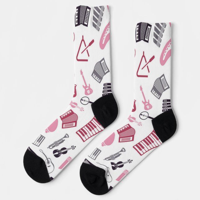 Chaussette Motif musical (Gauche)