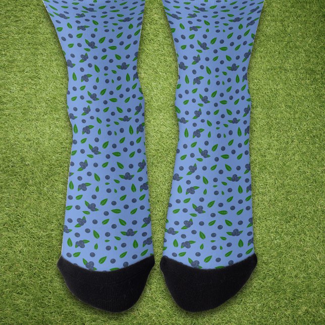 Chaussette Motif Myrtille (Blueberry Socks)