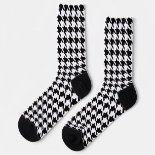 Chaussette Motif noir et blanc Houndstooth