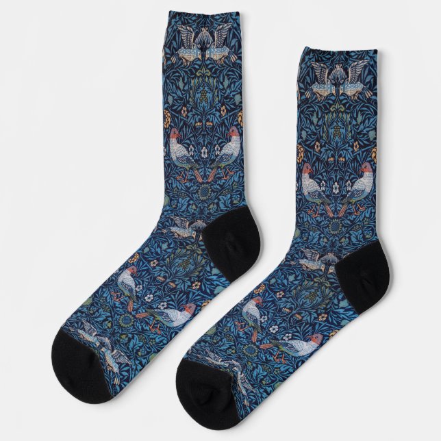 Chaussette Motif Oiseaux, William Morris (Gauche)