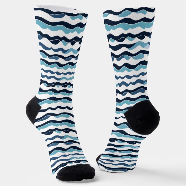 Chaussette Motif ondulé vague (Angulaire)