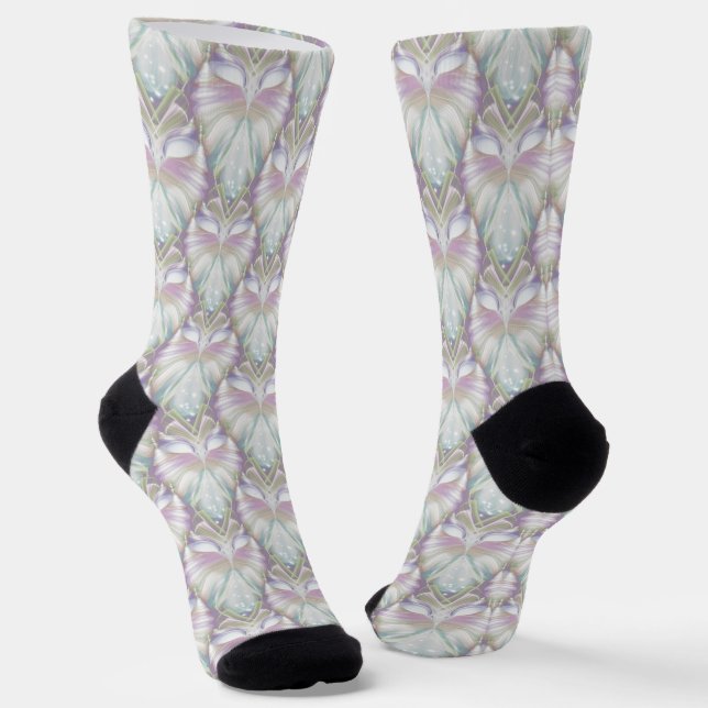 Chaussette Motif Oracle Owl Pastel Purple (Angulaire)