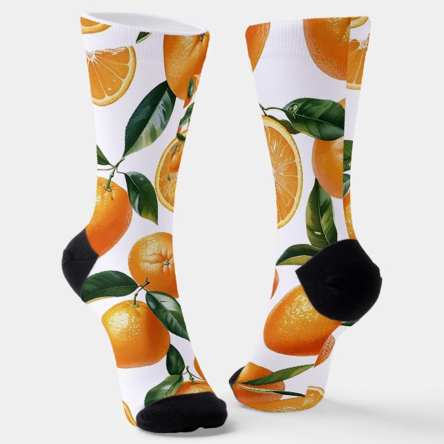 Chaussette Motif orange (Angulaire)