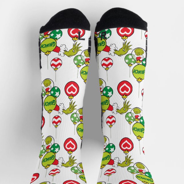 Chaussette Motif ornemental Grinch (Haut)