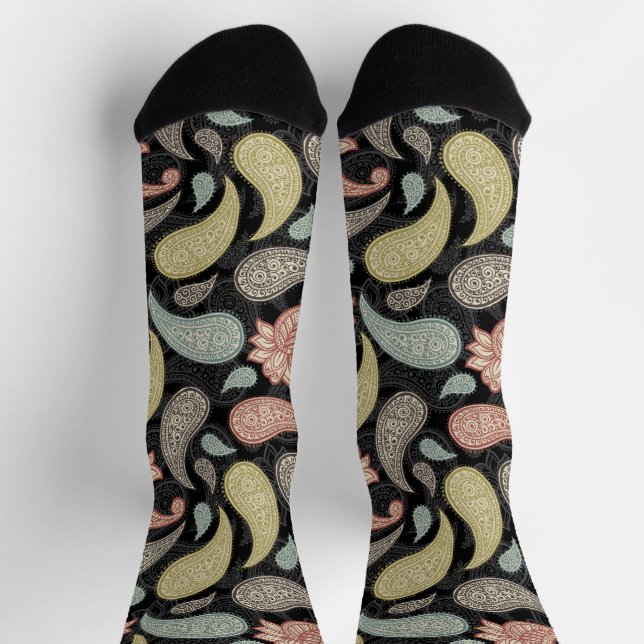 Chaussette Motif Paisley (Haut)