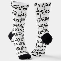 Motif Panda noir et blanc