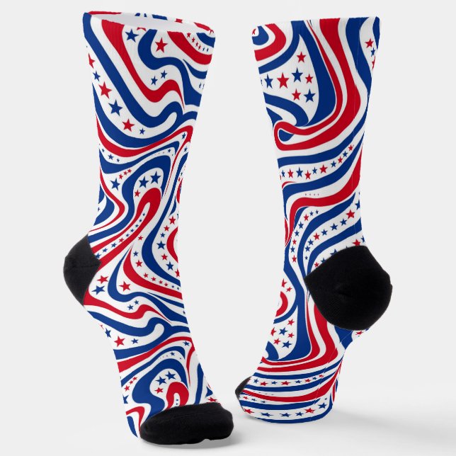 Chaussette Motif patriotique Abstrait (Angulaire)