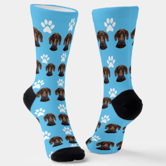 Chaussette Motif photo pour animaux de compagnie bleu clair e