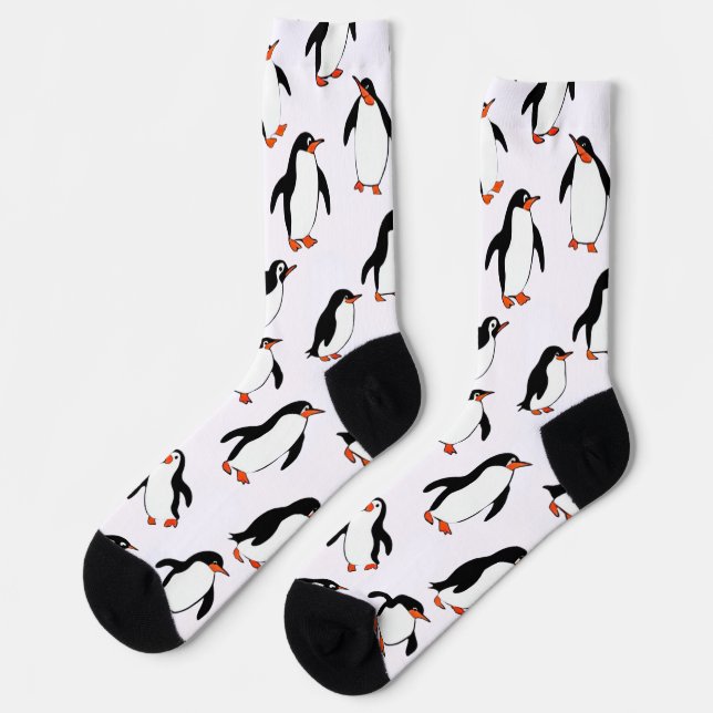 Chaussette Motif Pingouin (Gauche)