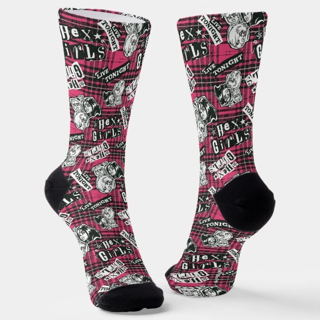 Chaussette Motif Plaid Des Filles Hex (Angulaire)