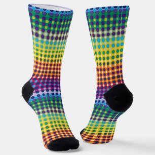 Chaussette Motif point arc-en-ciel mignon