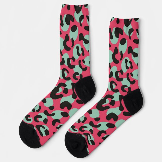 Chaussette motif poster de animal (Gauche)