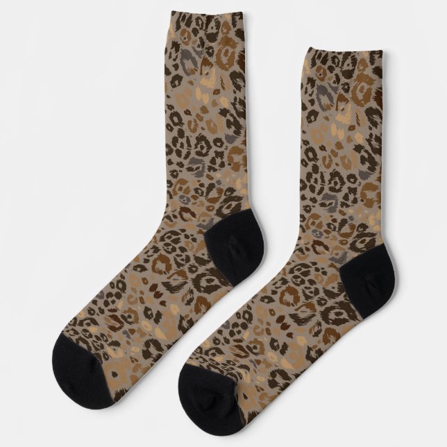 Chaussette motif poster de animal (Gauche)