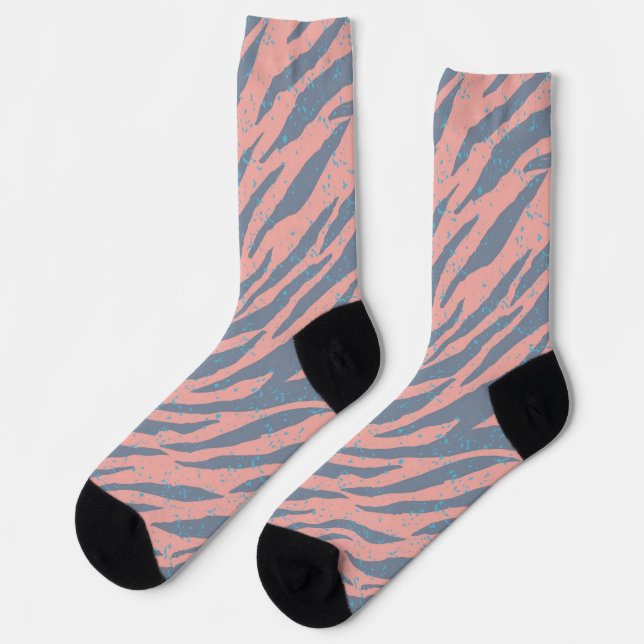 Chaussette motif poster de animal (Gauche)