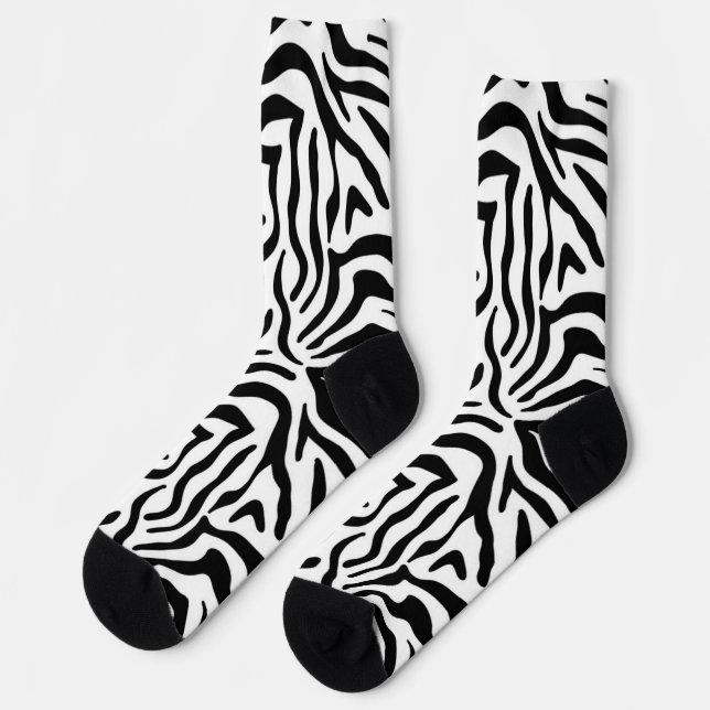 Chaussette motif poster de animal (Gauche)