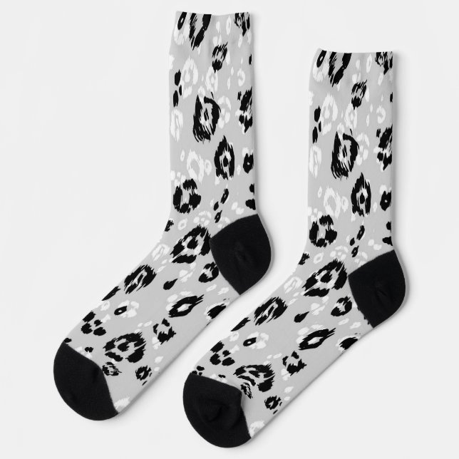 Chaussette motif poster de animal (Gauche)
