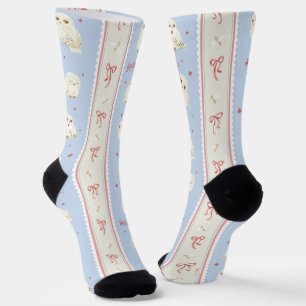 Chaussette Motif rayé de la poste aux hiboux Hedwig