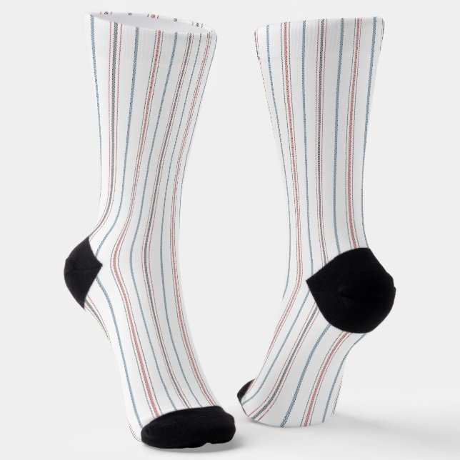 Chaussette Motif rayé élégant. (Angulaire)