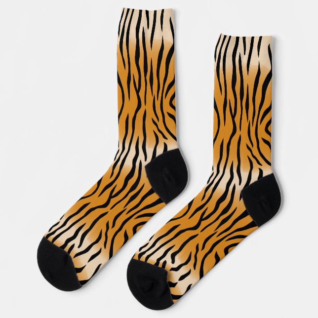 Chaussette Motif Rayures de Tigre Thunder_Cove (Gauche)
