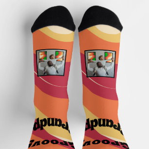 Chaussette Motif rétro "Grand-père Super" Photo