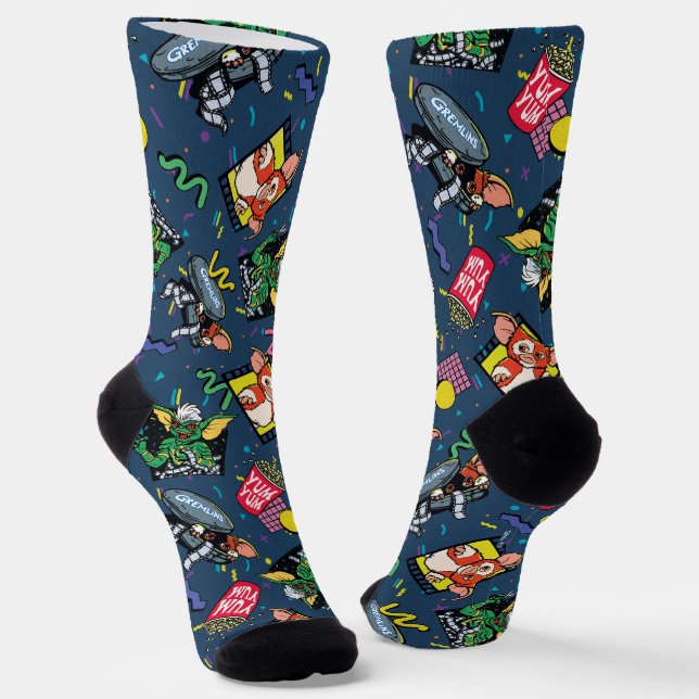 Chaussette Motif Rétro-onde Gremlins™ 80's (Angulaire)