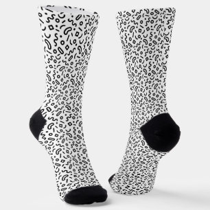 Chaussette Motif Retro Squiggle