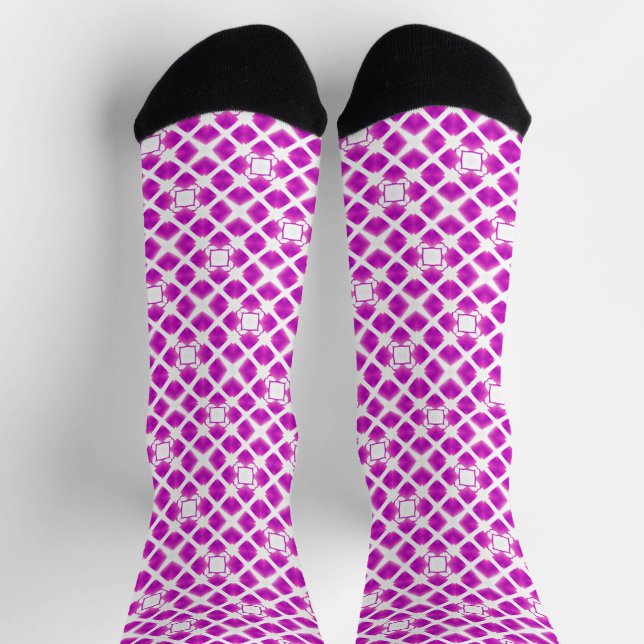 Chaussette Motif rose (Haut)