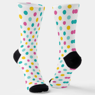 Chaussette Motif sans couture à pois colorés