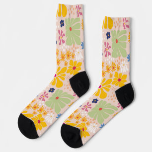 Chaussette Motif sans couture inspiré de Henri Matisse avec d