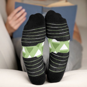 Chaussette Motif simple vert pastel