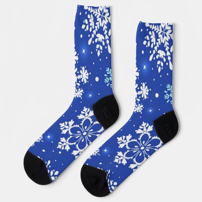 Chaussette Motif Snowflake (Gauche)