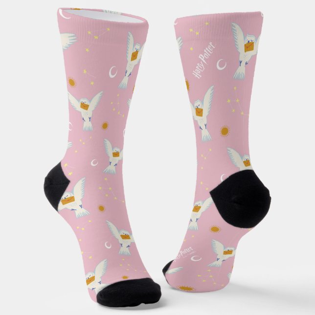 Chaussette Motif Solstice Hedwig Rose (Angulaire)