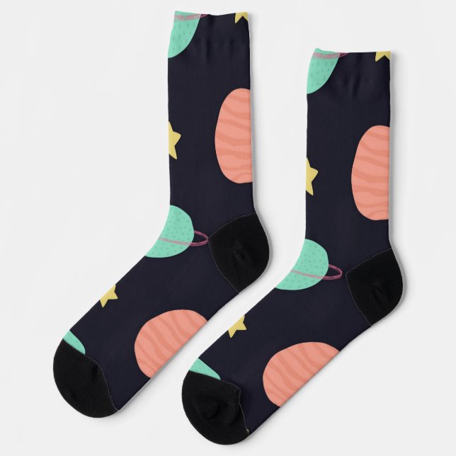 Chaussette Motif spatial (Gauche)