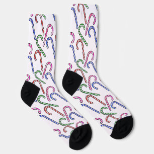 Chaussette Motif Sucre de canne parties scintillant
