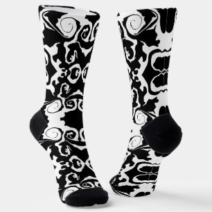 Chaussette Motif torride en noir et blanc